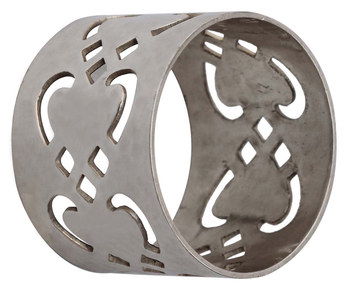 Wholesale Napkin Rings - Metal Napkin Rings - Nickel Plated - Cut-Out Patterns - Dining Table Accessories